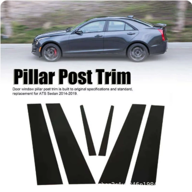 Подходит для Cadillac XT5XT4XTSCT6 Модифицированная отделка окна автомобиля CT5CT4SRXats-l ярко-черная наклейка на центральную стойку