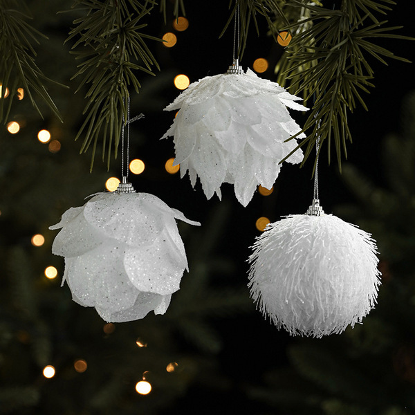 white atmospheric pendant from foam
