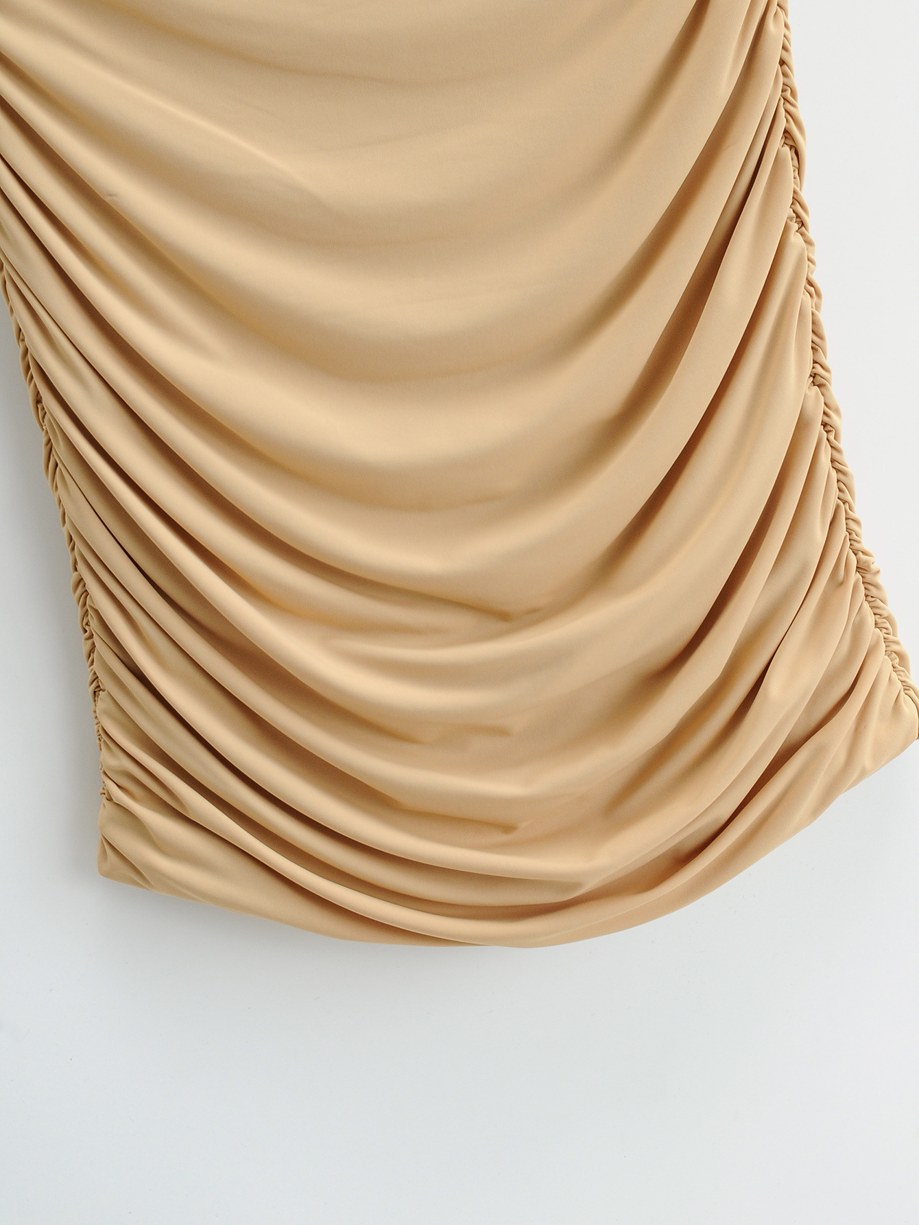 V-neck solid color folds sexy strap slim-fit skirt suit NSHS25212
