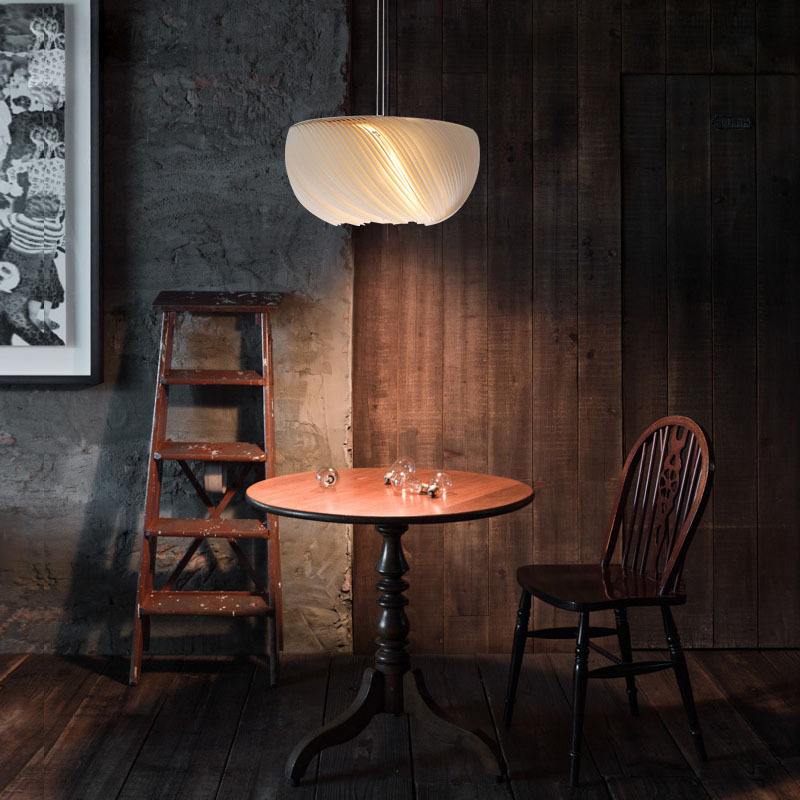 北欧餐厅简约羊皮纸文艺吊灯书房现代艺术创意个性奶油卧室房间灯