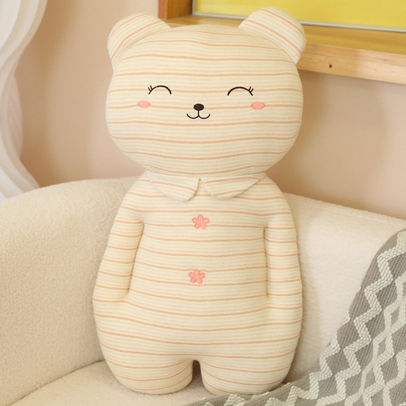 Lindo oso conejo cerdo piel-amigable bebé algodón muñeca niños edredón muñeca cama almohada para dormir muñeca creativa