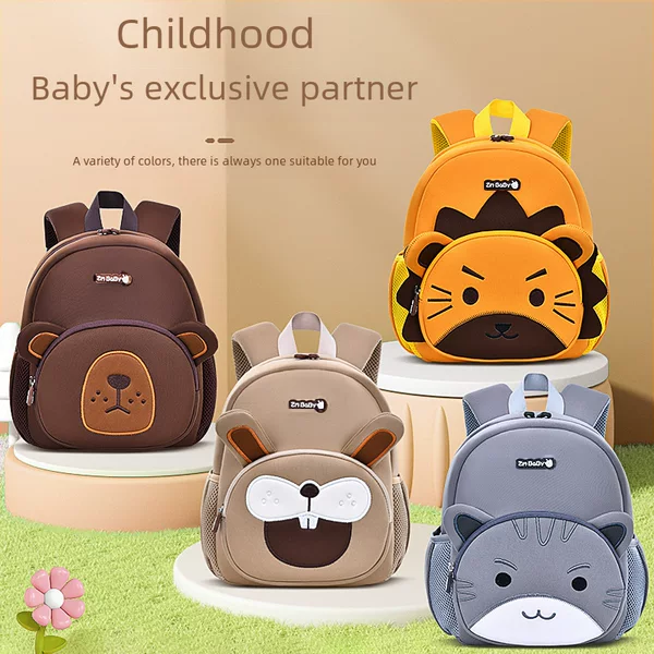 Sesame Baby New Kindergarten Backpack for Boys 1-3 Years Old Children Cartoon Cute Storage Mini Baby Backpack