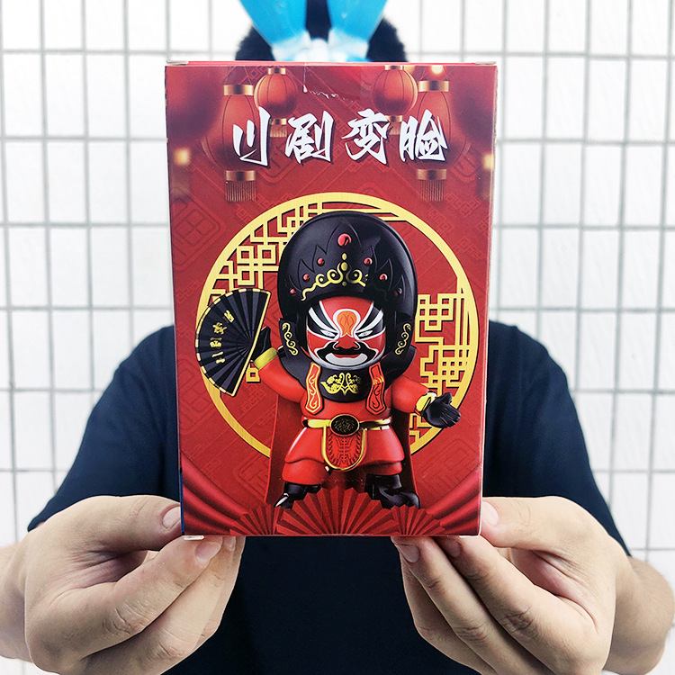 C007015WA DOUYIN 폭발 사천 오페라 마스크 얼굴 변화 인형 국가 정석 문화 중국 특성 기관 선물
