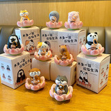 Оригинальный буддийский лотос удачи, деревянная рыба, трехцветочный кот, свинья, автомобиль, украшение для дома, игрушка-кукла из смолы