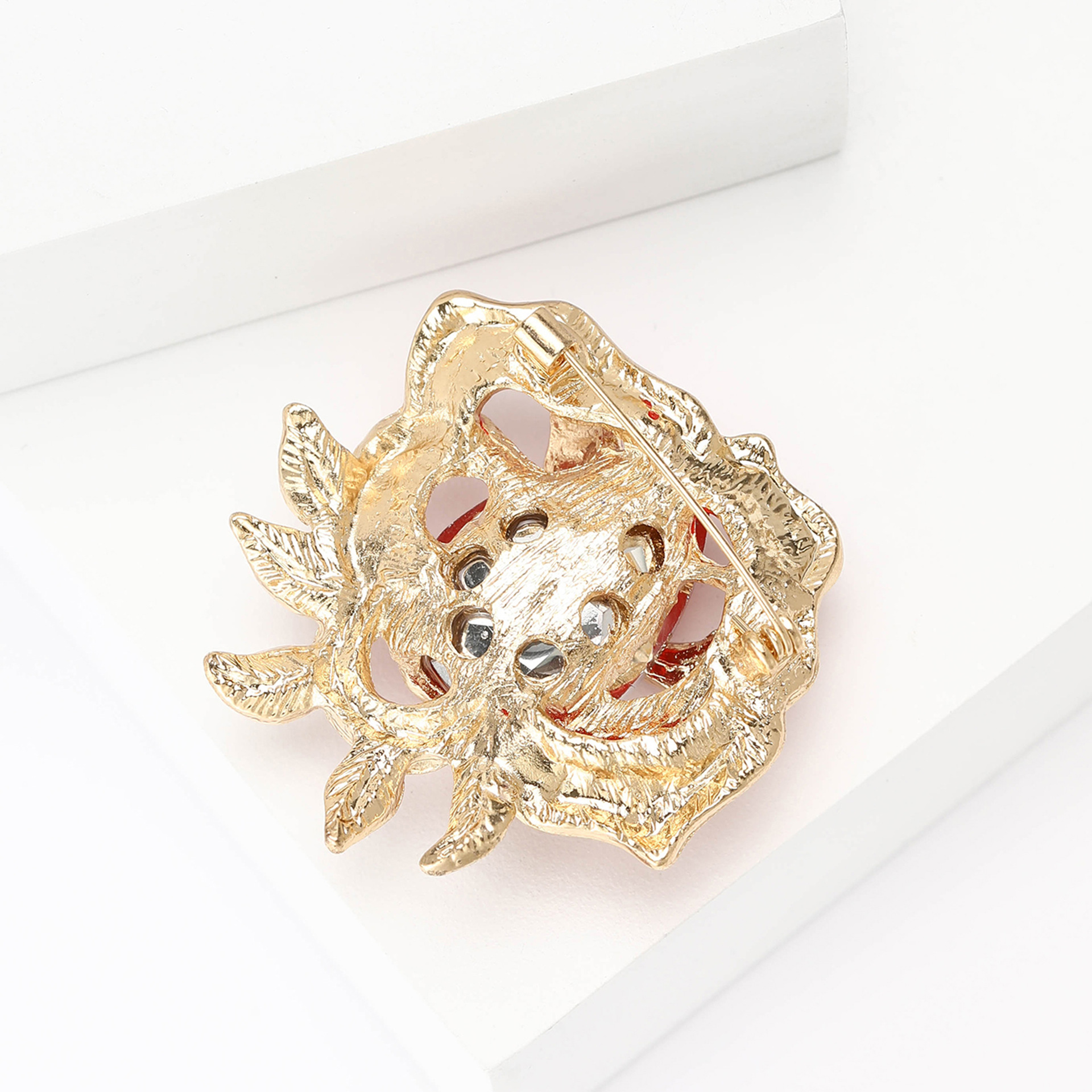 Enamel Design Elegant, Vintage Style, Streetwear Style Elegant Vintage Style Streetwear Pin Rose Alloy Enamel Women's Brooches
