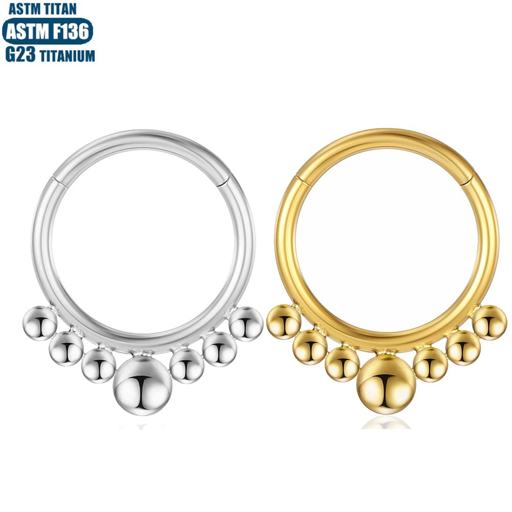 Pointed labret stud close-up product detail
