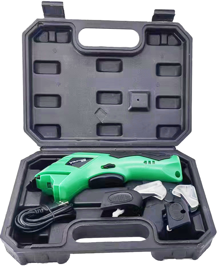 Nuevos productos transfronterizos tijeras eléctricas corte de alfombras de tela tijeras eléctricas con pantalla de potencia