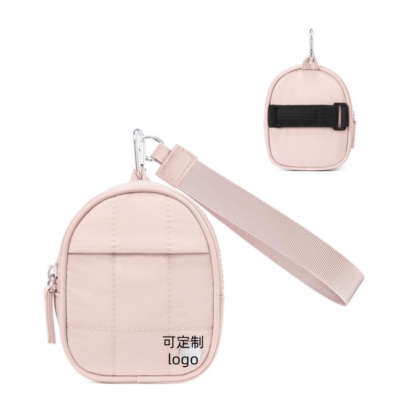 Hot-Selling Mini Backpack Keychain Cosmetic Wallet Small Change Coin Purse Cotton Coin Purse Pufferfish Wristband Pouch Bag