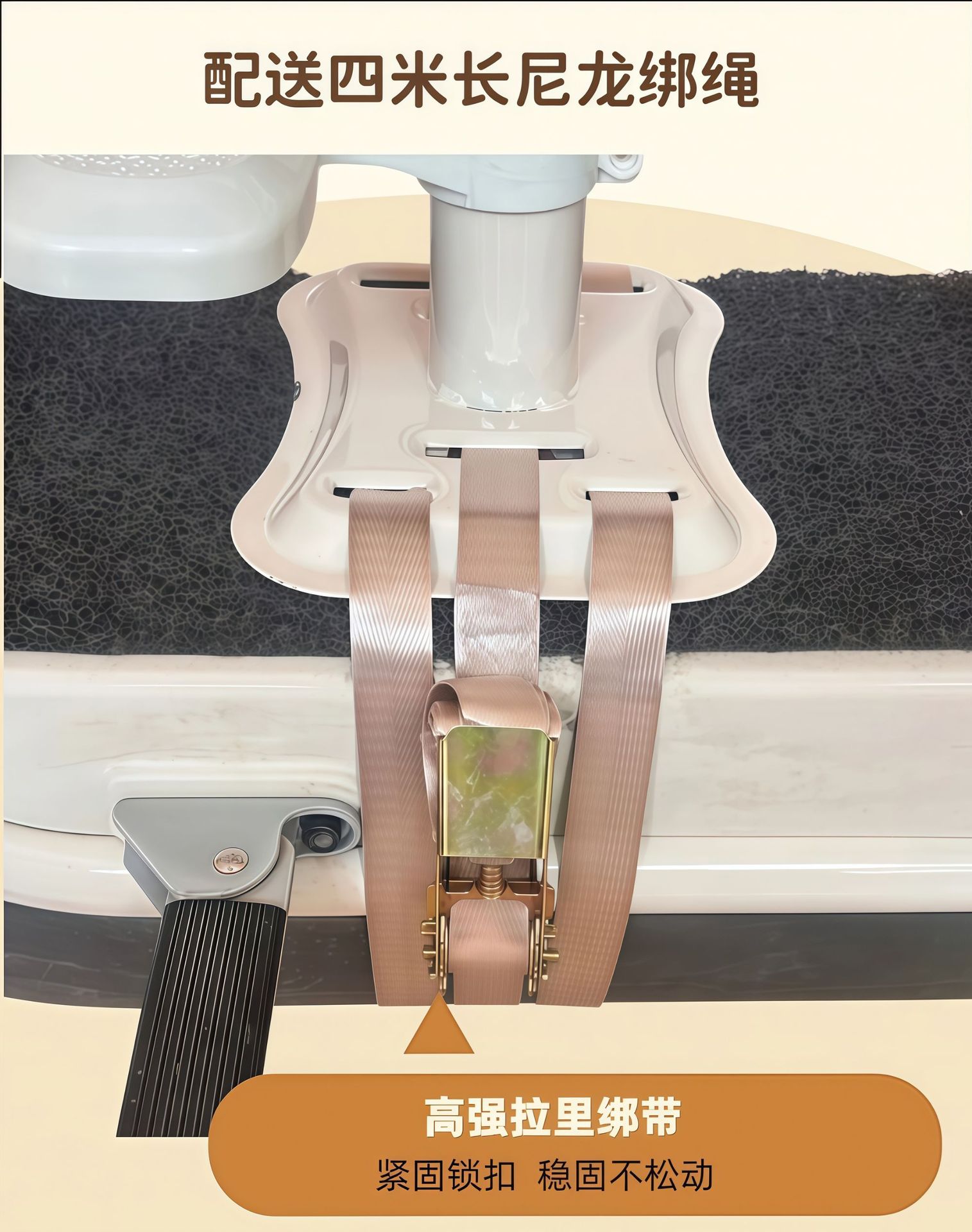 Electric scooter front-mounted child seat, battery-powered scooter child safety seat, adjustable height, shock-absorbing, thickened baby seat