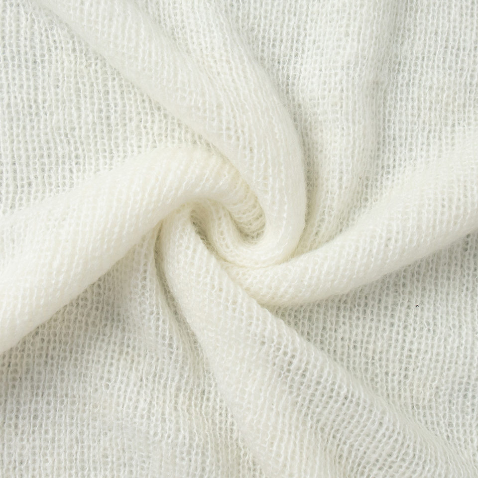 Bộ đầm dệt kim hai mảnh nữ gồm áo cardigan dài tay và đầm liền thân dáng dài — trắng, tím chi tiết 23