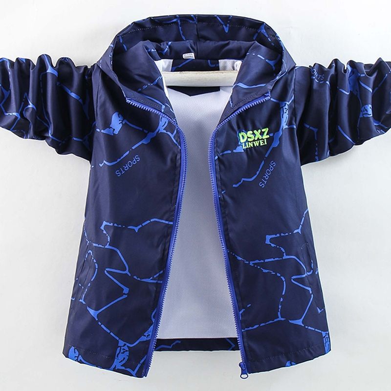Boys' Outwears Spring & Fall 2025 New Style Kidsren's Korean Style Windproof Clothes Jackets for Middle and Large Kidsren Korean Style Tops