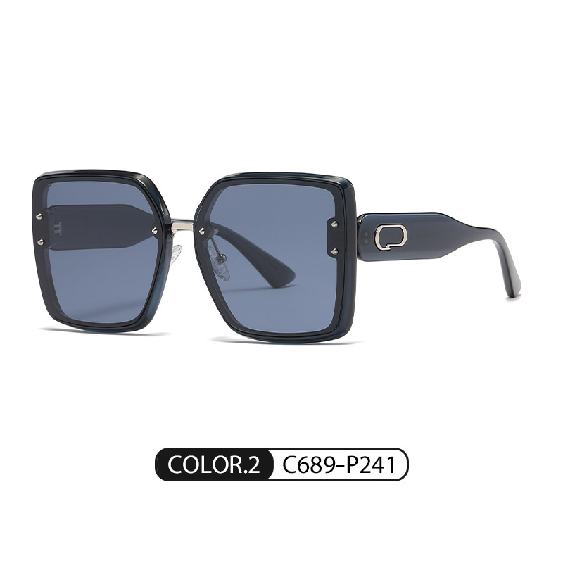 Gafas de sol nuevas en stock, gafas de sol polarizadas con montura cuadrada a la moda TJ715, gafas de sol TR ultraligeras de estilo urbano de celebridades de internet europeas y americanas