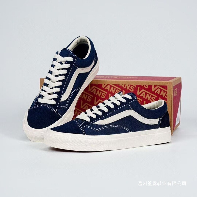 Putian Original Factory Vance Style36 Navy Blue Simple Trendy Low-Top Canvas Shoes for Daily Commuting Couple's Trendy Shoes Putian Original Factory Vance Style36 Navy Blue Simple Trendy Low-Top Canvas Shoes for Daily Commuting Couple's Trendy Shoes