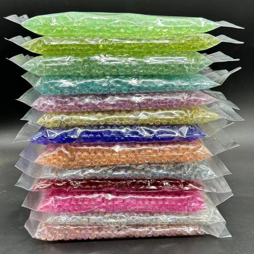New 6mm large bubble beads non-porous colorful bubble beads transparent glass beads manicure mobile phone case jewelry accessories