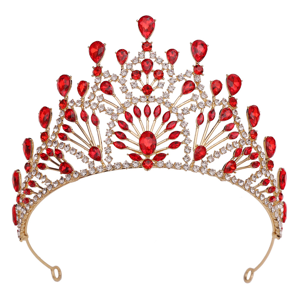 400g Weight Crown Hair Accessories Type Rhinestones Inlay Material 1 Piece Quantity Wedding, Birthday, Festival Occasion Alloy Material Crown, Knot Pattern All Seasons Season Women's Gender Plating Design Retro, Bridal, Shiny Style Gold Color Retro Bridal Shiny Women's Crown Knot Alloy Plating Rhinestones Crown 23