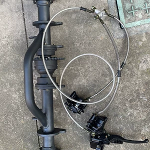 Dördtəkərli ATV Go-Kart üçün zəncir ötürücülü diferensial arxa ox, iki diskli əyləc 81Cm/100Cm