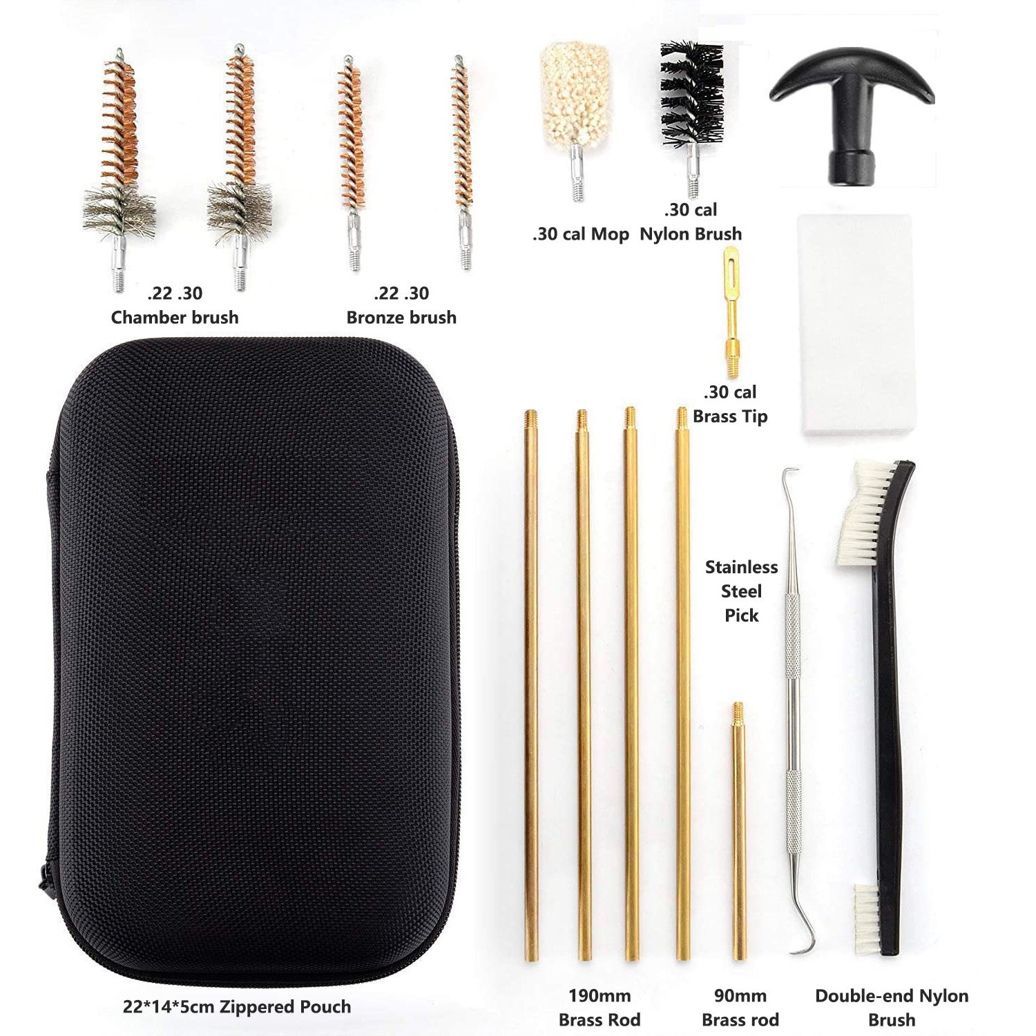 Traje de dragado de barril de nylon transfronterizo Kit de limpieza de cepillo de barril herramienta de limpieza de pistola de Amazonas