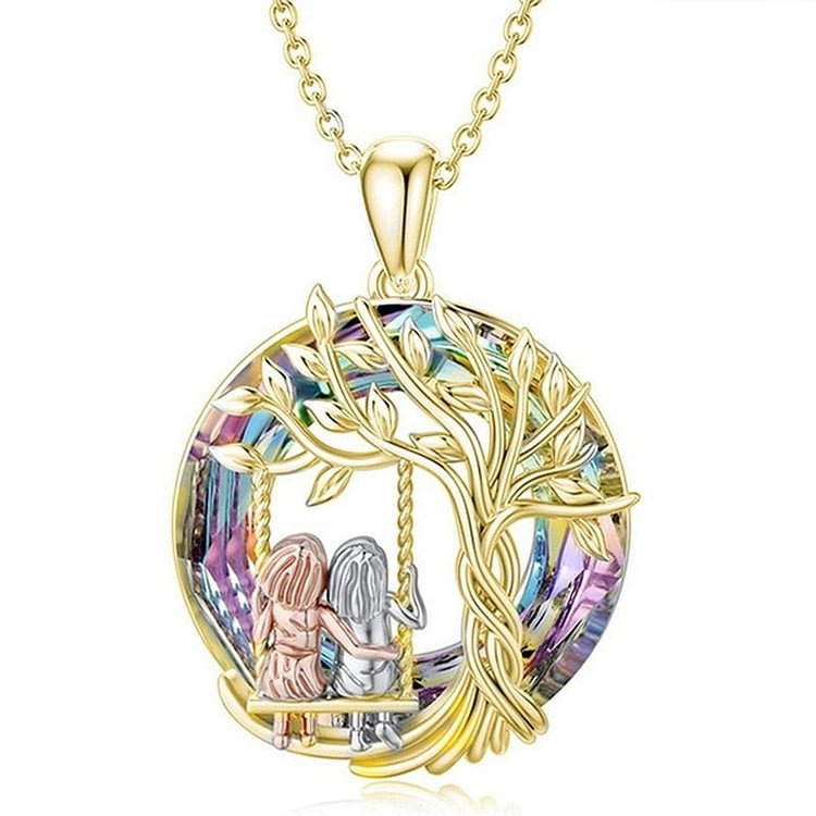Yunjin joyería transfronteriza Venta caliente moda europea y americana Árbol de la vida colgante personalidad simple hueco Árbol de la vida collar image 8