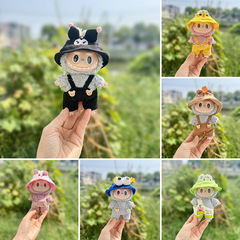 [Only Clothes] LABUBU Bear Suit with Belted Pants, Cartoon Kurumi Hat, and Clothing Set