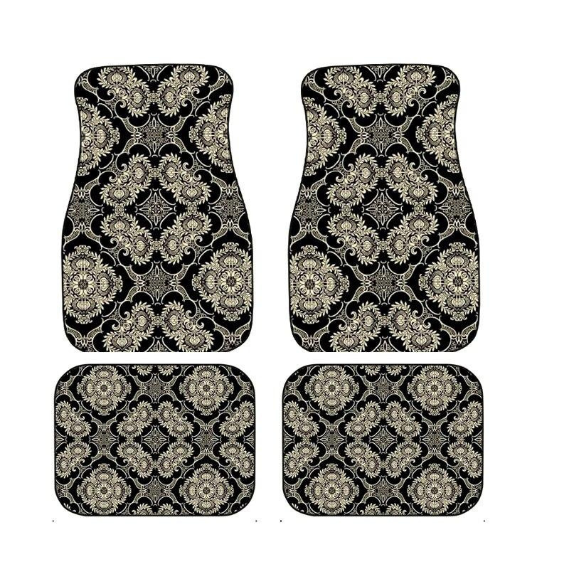 Cross-Border Bohemian Four-Piece Car Floor Mats for Main and Passenger Front and Rear Floor Mats Amazon Temu Dropshipping Floor Mats