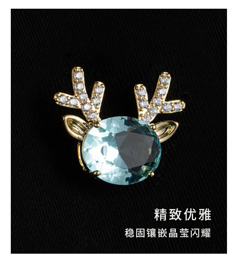 可爱圣诞小麋鹿胸针时尚百搭动物胸花ins潮款个性