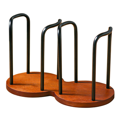 Cross-border paper cup holder disposable cup grabber desk tea table storage organizer cup coffee bamboo wood cup holder