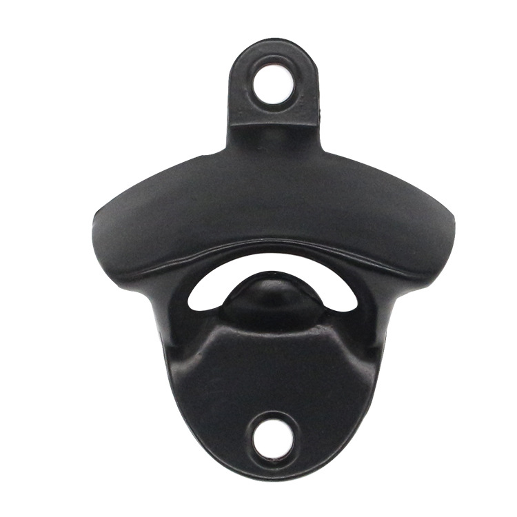 Zinc Alloy wall-mounted bottle opener wall-mounted bottle opener accessories beer bottle opener black beer screwdriver wholesale