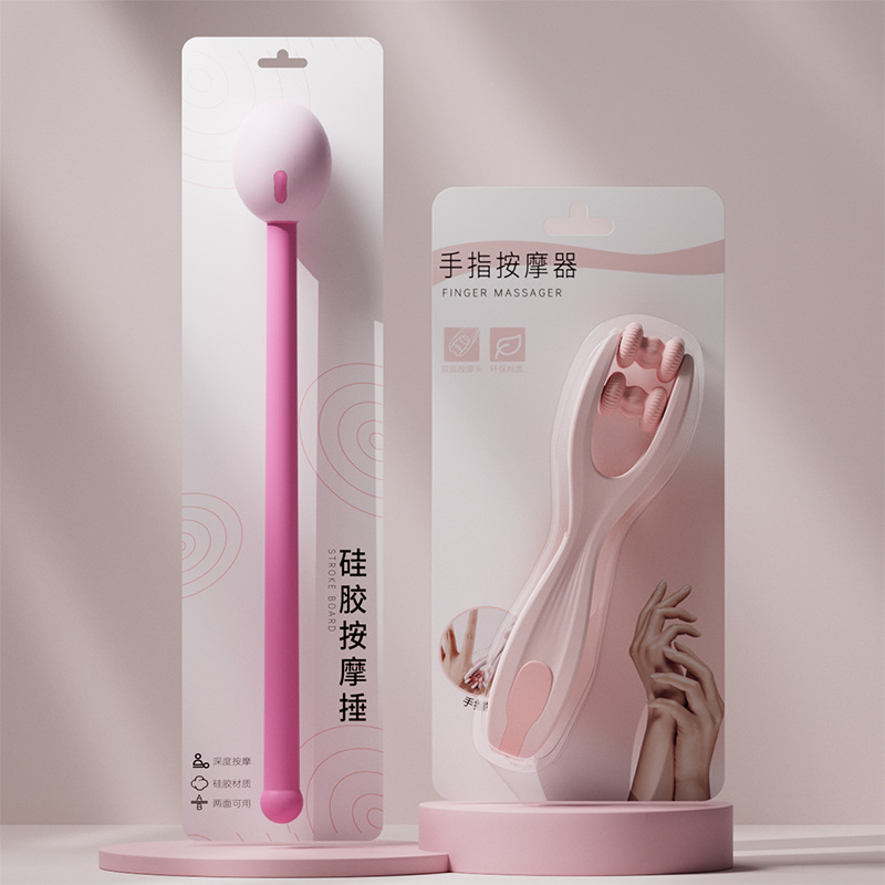 Martillo de masaje martillo meridiano hombro y cuello golpeando palo raqueta de fitness raqueta de meridiano raqueta de silicona cuidado de la salud espalda golpeando artefacto