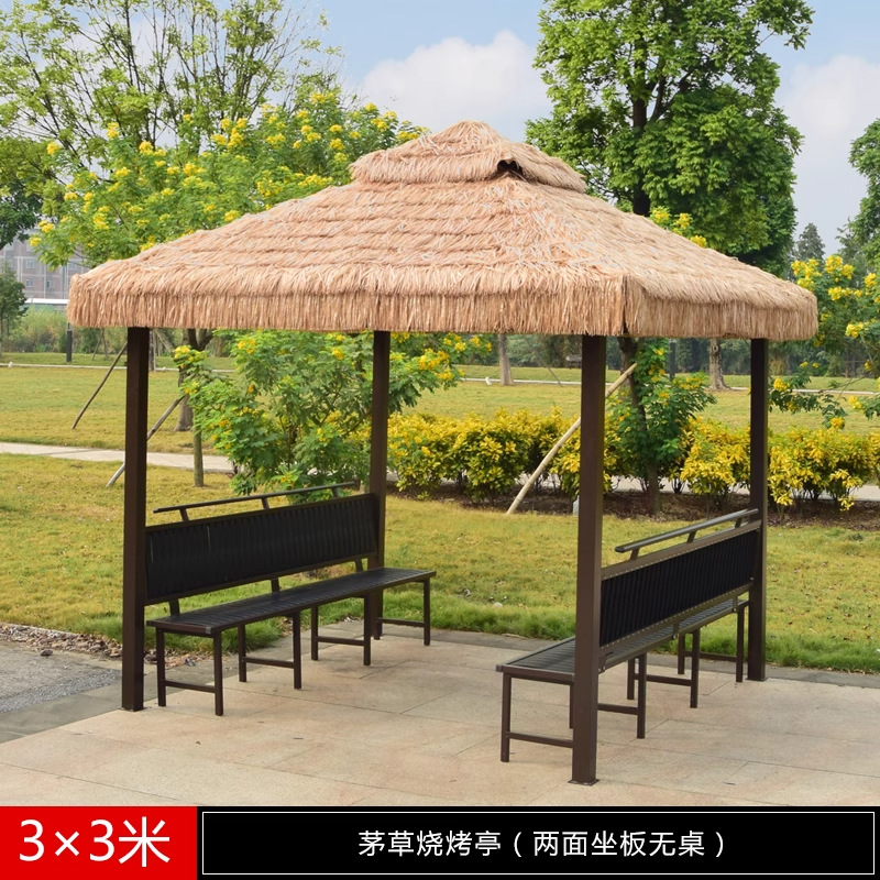 Pabellón al aire libre, techo galvanizado, pabellón de cuatro pilares, patio, jardín, techo, toldo de ocio, gran dosel de lluvia