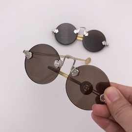 男款眼镜水晶男水纹精品款镜太子天然水水晶天然石头批发仿古镜