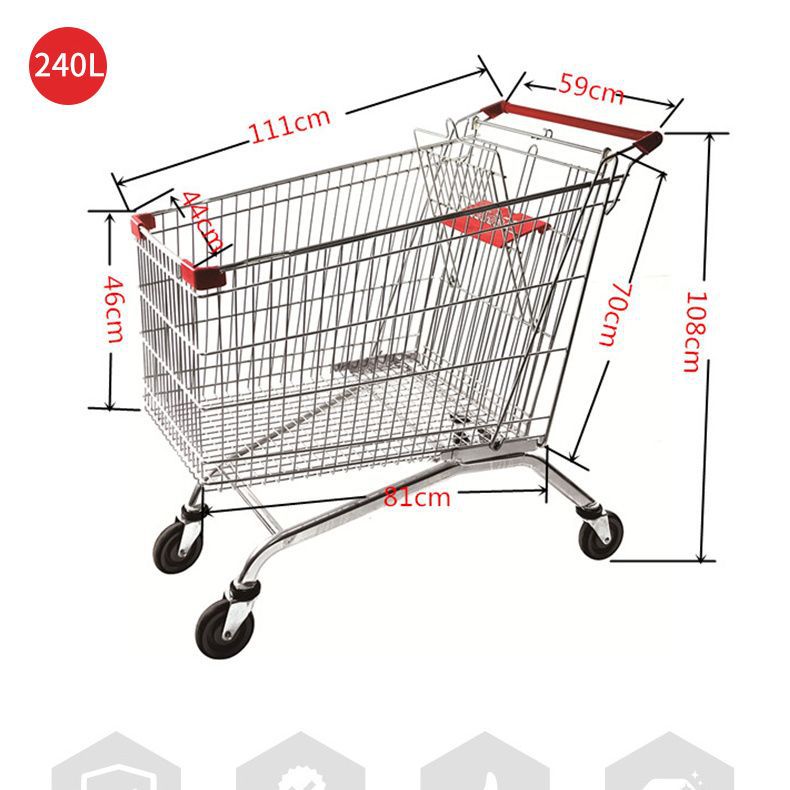 超市购物车商场手推车小推车推车便利店家用拉车货车物业仓库买菜