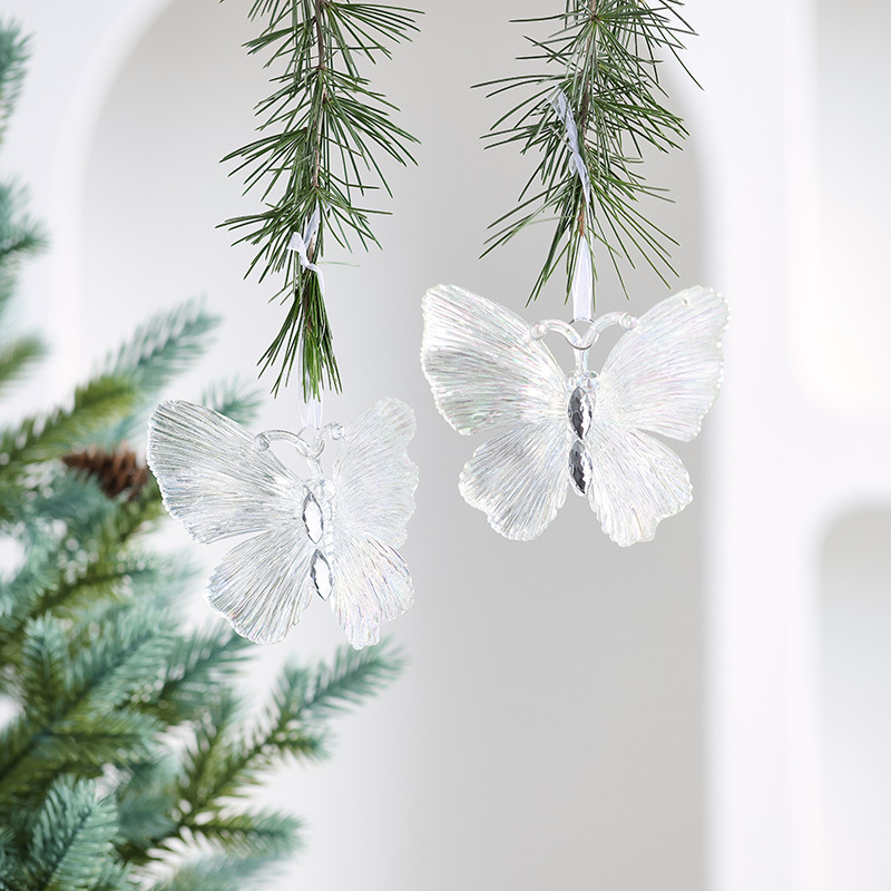 Nuevos productos transfronterizos transparentes y coloridos colgantes de Navidad campana Maya acrílico colgantes de cristal decoración de Navidad