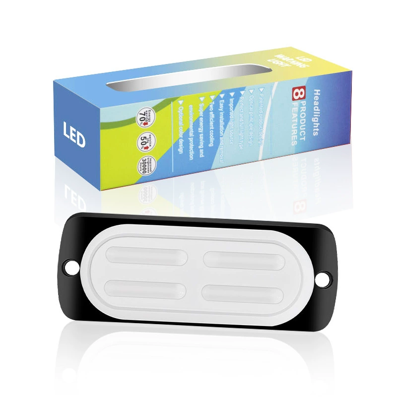 Трансграничный автомобильный боковой свет 12LED Светодиодный светопроводящий грузовик боковой свет Ультратонкий взрывной свет стробоскопический индикатор 12-24V