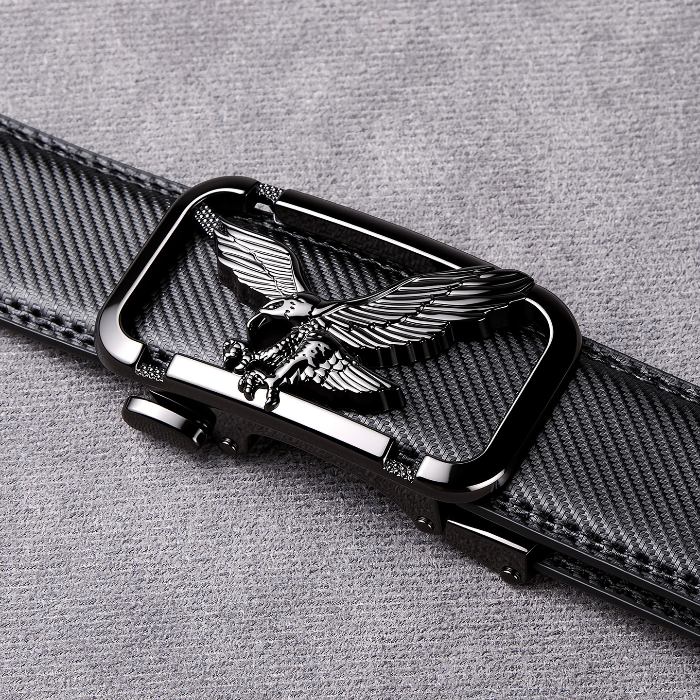 Amazon Cross-border Men's Leather Belt Genuine Leather Automatic Buckle Youth Business Factory Wholesale Belt