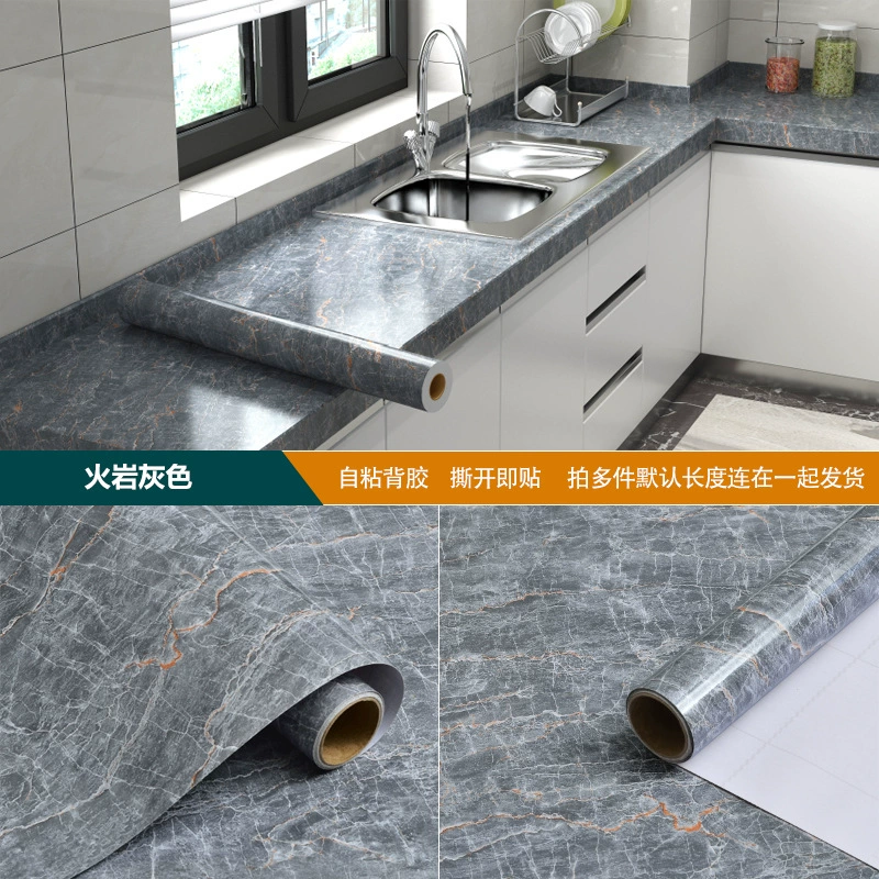 Self-adhesive Marble Vinyl Sticker Roll, Waterproof & Heat‑Resistant, Widths 40–120 cm