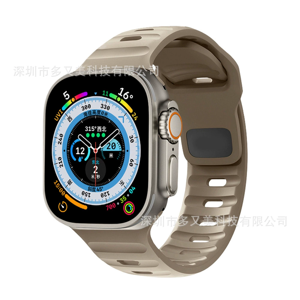 Силиконовый ремешок (совместим с Apple Watch) 38/40/41/42/44/45/46/49 мм — разные цвета