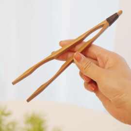 竹制品绕线夹子 茶夹 茶道零配茶道六君子配件茶具镊子竹制品茶具