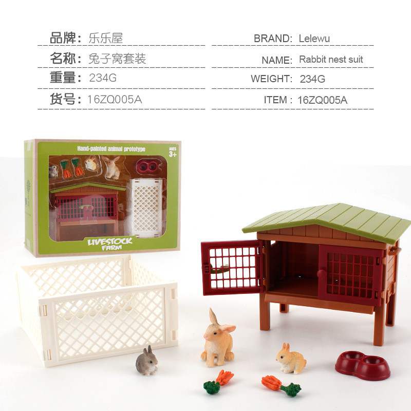 16005A conejo casa set 234g