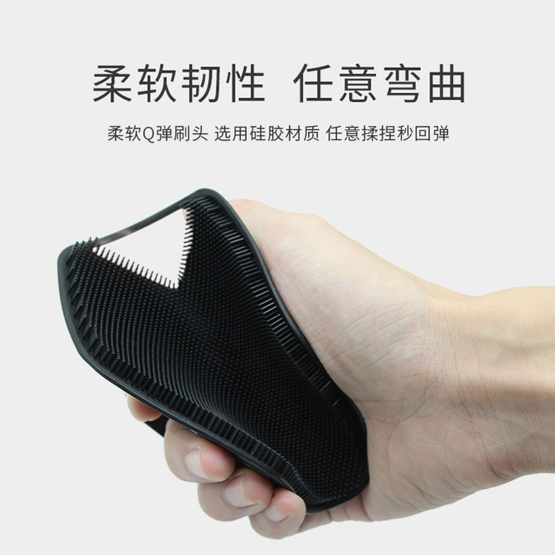 Новое полигональное силиконовое щётка для ванны от Amazon, портативная стена силиконовый клей шампуни гексагональная щётка для купания