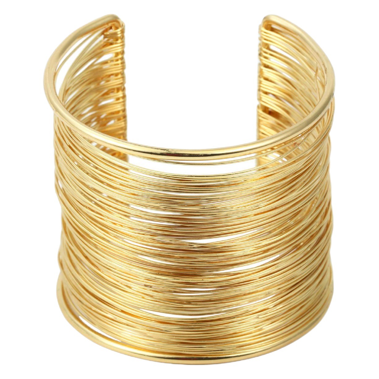 Comercio electrónico transfronterizo de moda europea y americana pulsera de alambre abierto pulsera grande AliExpress suministro fábrica al por mayor
