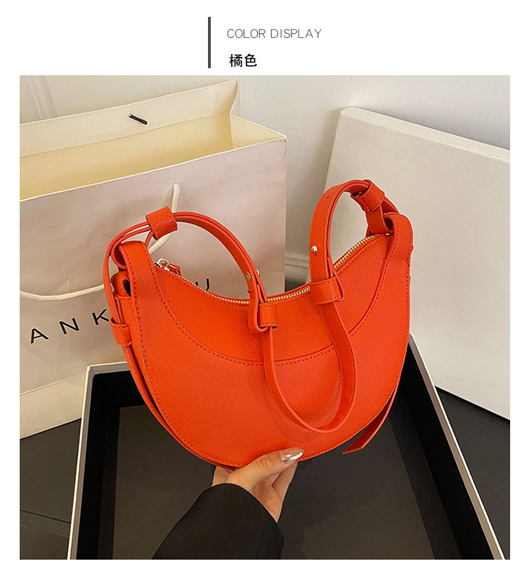 Bolsos transfronterizos mujeres 2024 nuevos bolsos de media luna, nicho, medio círculo, bolsos de silla de montar mujeres al por mayor de gran capacidad