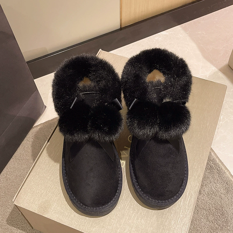 Cute warm low boots, 2023 collection