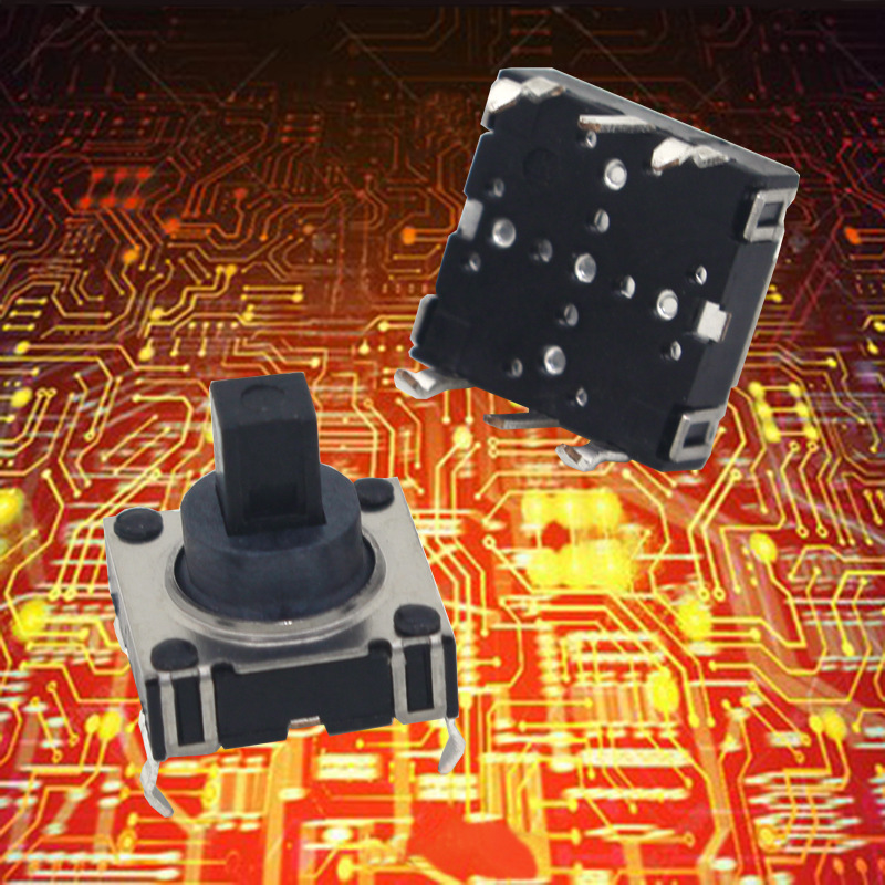 轻触10X10插脚 五向开关6脚多方向开关 10*10*10H/MM 复位按键