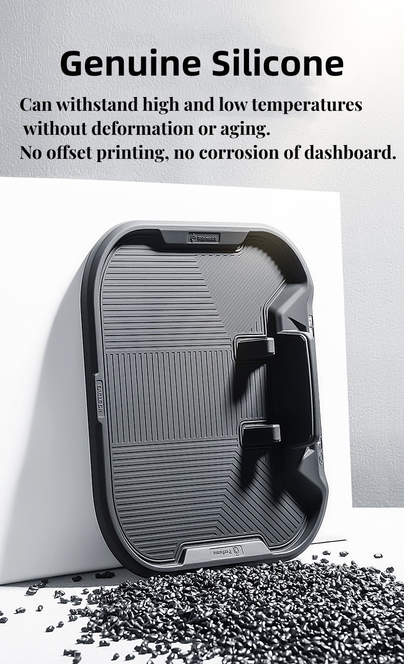 Cross-Border Car Anti-Slip Mat, Mobile Phone Holder, Temporary Parking Sign, Real Silicone Car Dashboard Storage Mat, Wear-Resistant and Scratch-Resistant