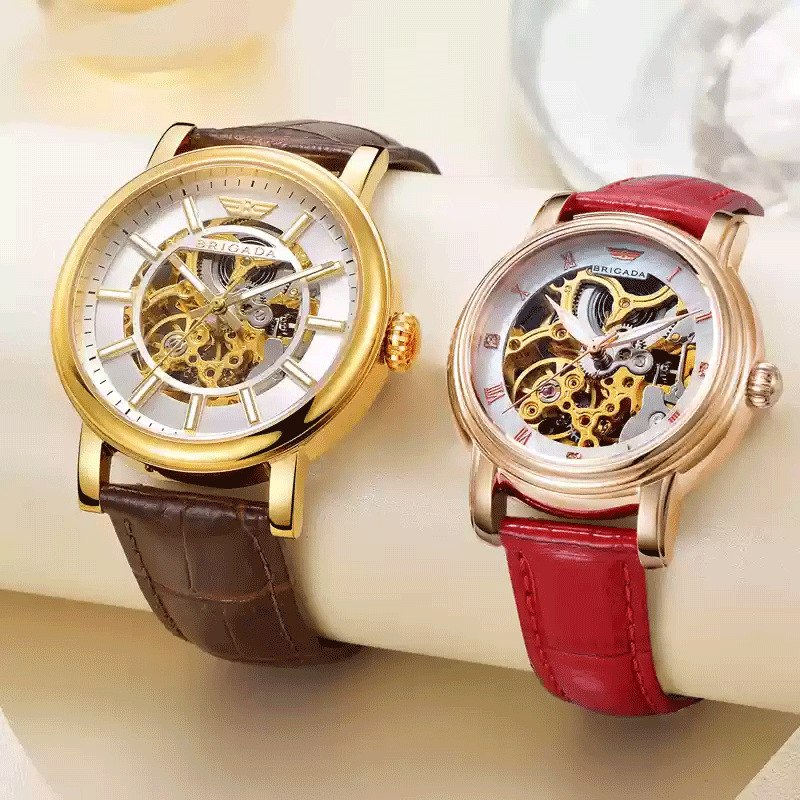 Chinese Valentine's Day Gift Couple Watch Pair Automatic Mechanical Watch Women's Waterproof Couple Watch Men and Women New Brand Authentic