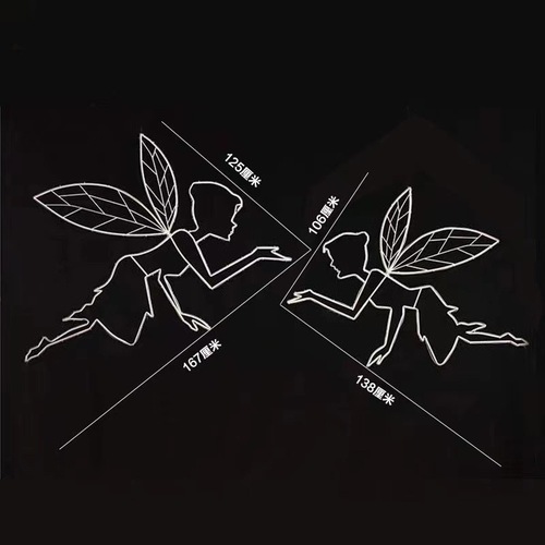 New Style Wedding Props Iron Fairy Ornament Wedding Stage Decoration Hanger Lamp Wedding Angel Ceiling Lamp