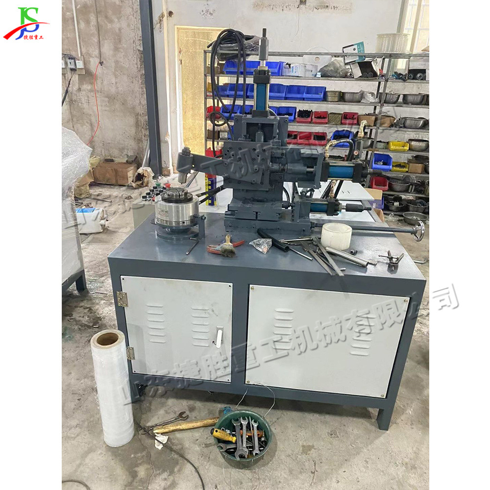 Máquina de empuje de borde de tubería redonda de alimentación automática Máquina de crimpado de borde de tubería de acero hidráulica automática Máquina de crimpado de extrusión de tubería metálica