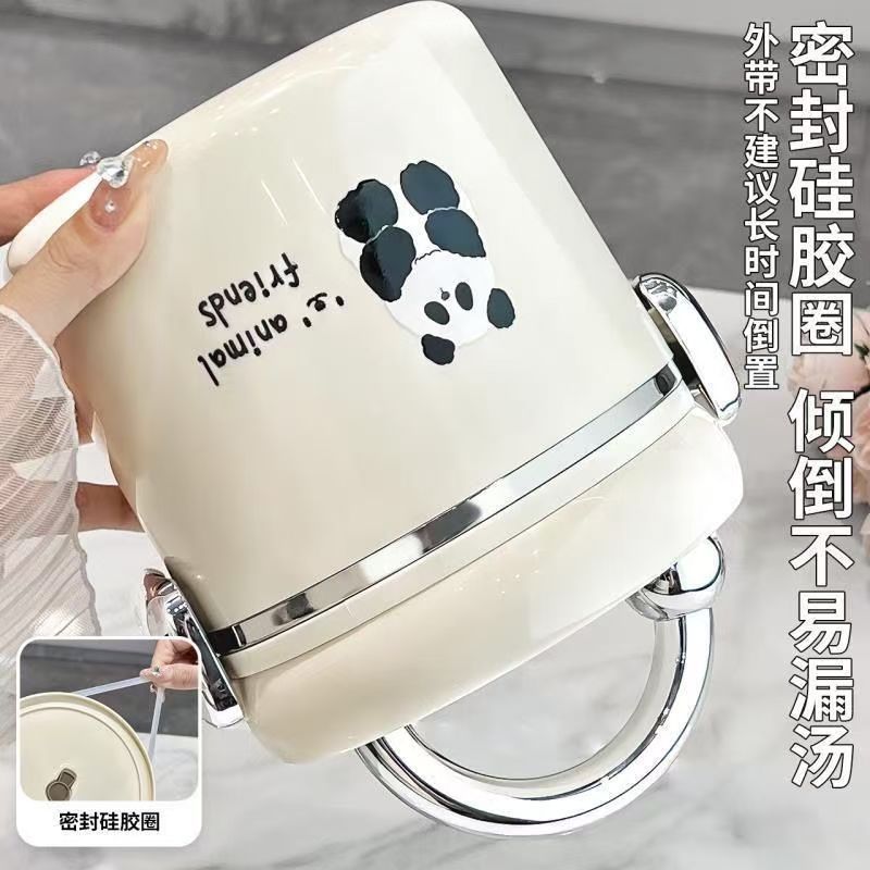 保温弁当箱304ステンレスのサラリーマンは電子レンジで弁当箱を温めることができます。|undefined