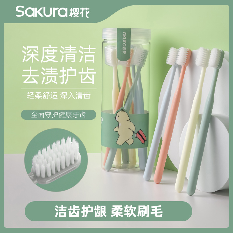 Soft handheld toothbrush for traveling