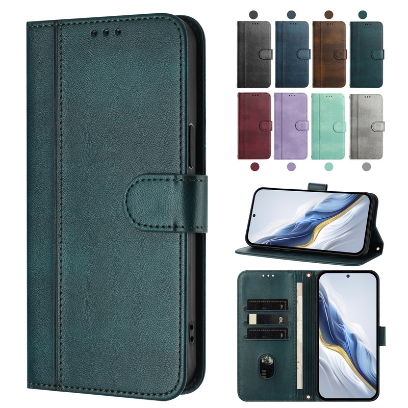 Suitable for T-Mobile Revvl 6 Pro Simple Line Cover Leather Case Tcl 60R Business Card Wallet